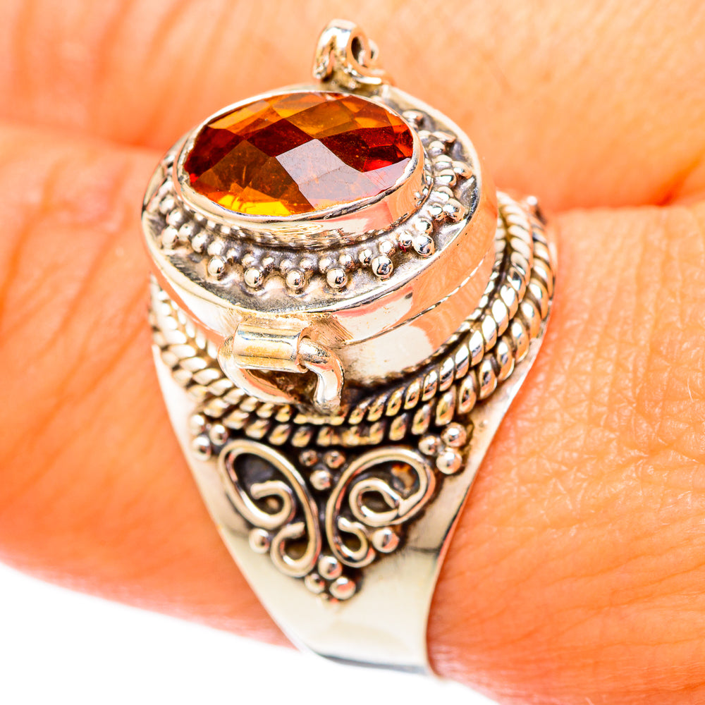 Mandarin Citrine Rings handcrafted by Anasilvercos - RING118174