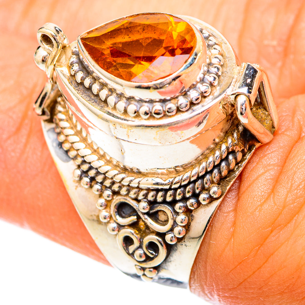 Mandarin Citrine Rings handcrafted by Anasilvercos - RING118175