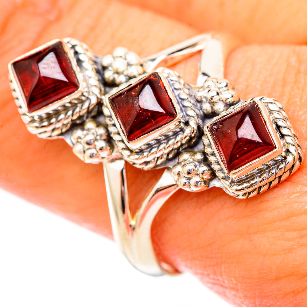 Garnet Rings handcrafted by Anasilvercos - RING118177