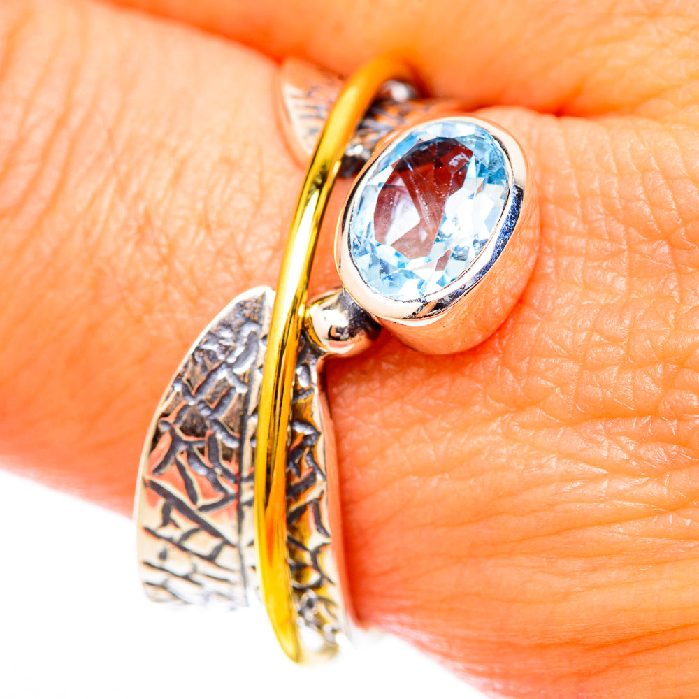 Blue Topaz Rings handcrafted by Anasilvercos - RING118182