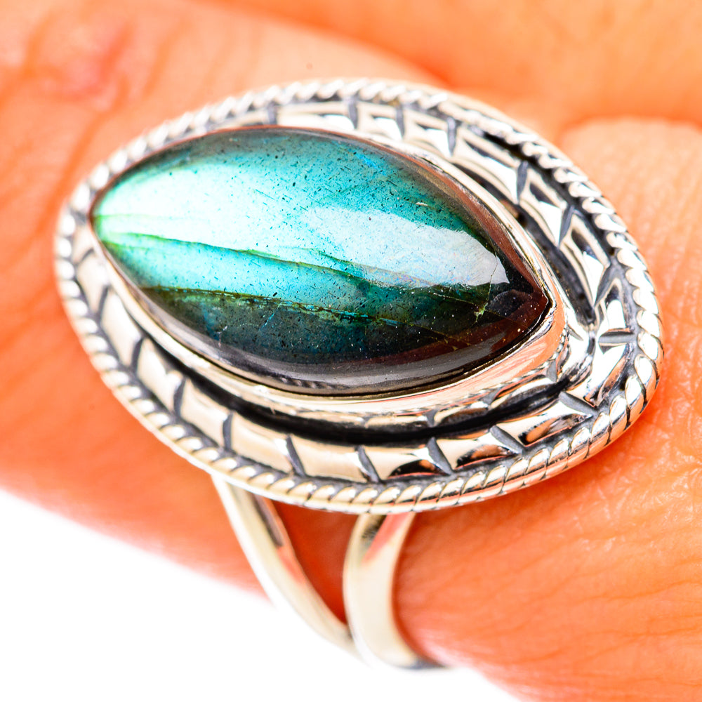 Labradorite Rings handcrafted by Anasilvercos - RING118188