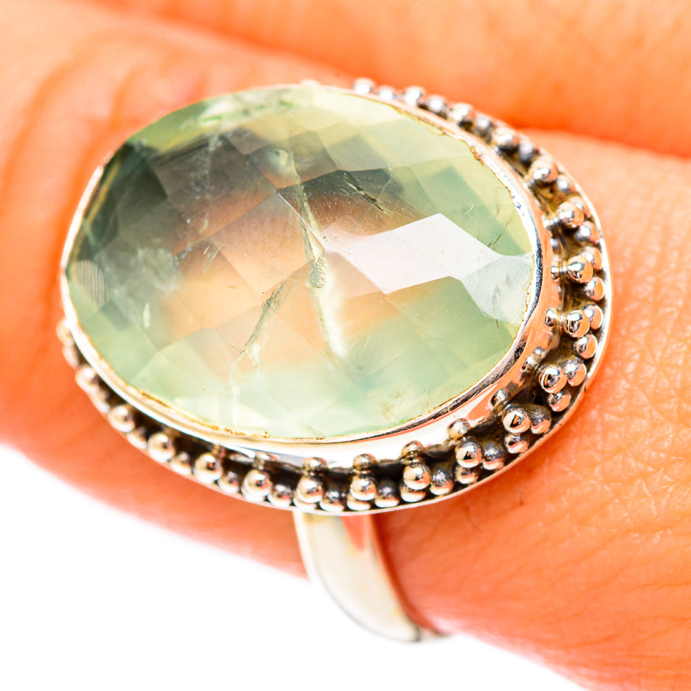 Prehnite Rings handcrafted by Anasilvercos - RING118189