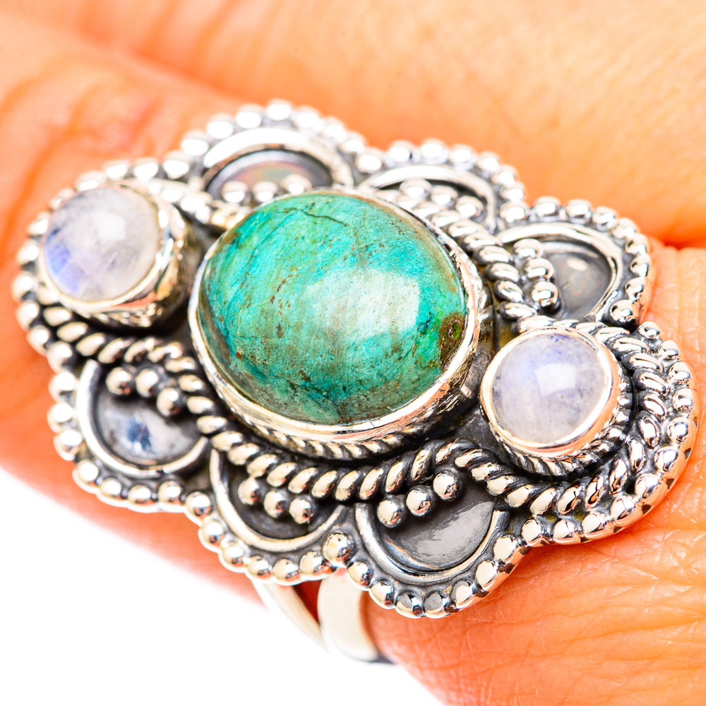 Tibetan Turquoise Rings handcrafted by Anasilvercos - RING118203
