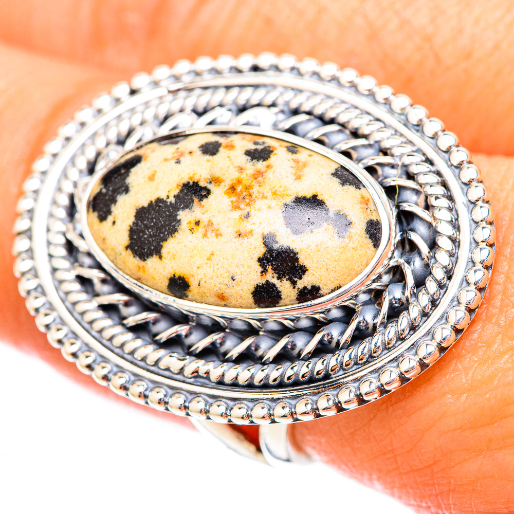 Dalmatian Jasper Rings handcrafted by Anasilvercos - RING118211