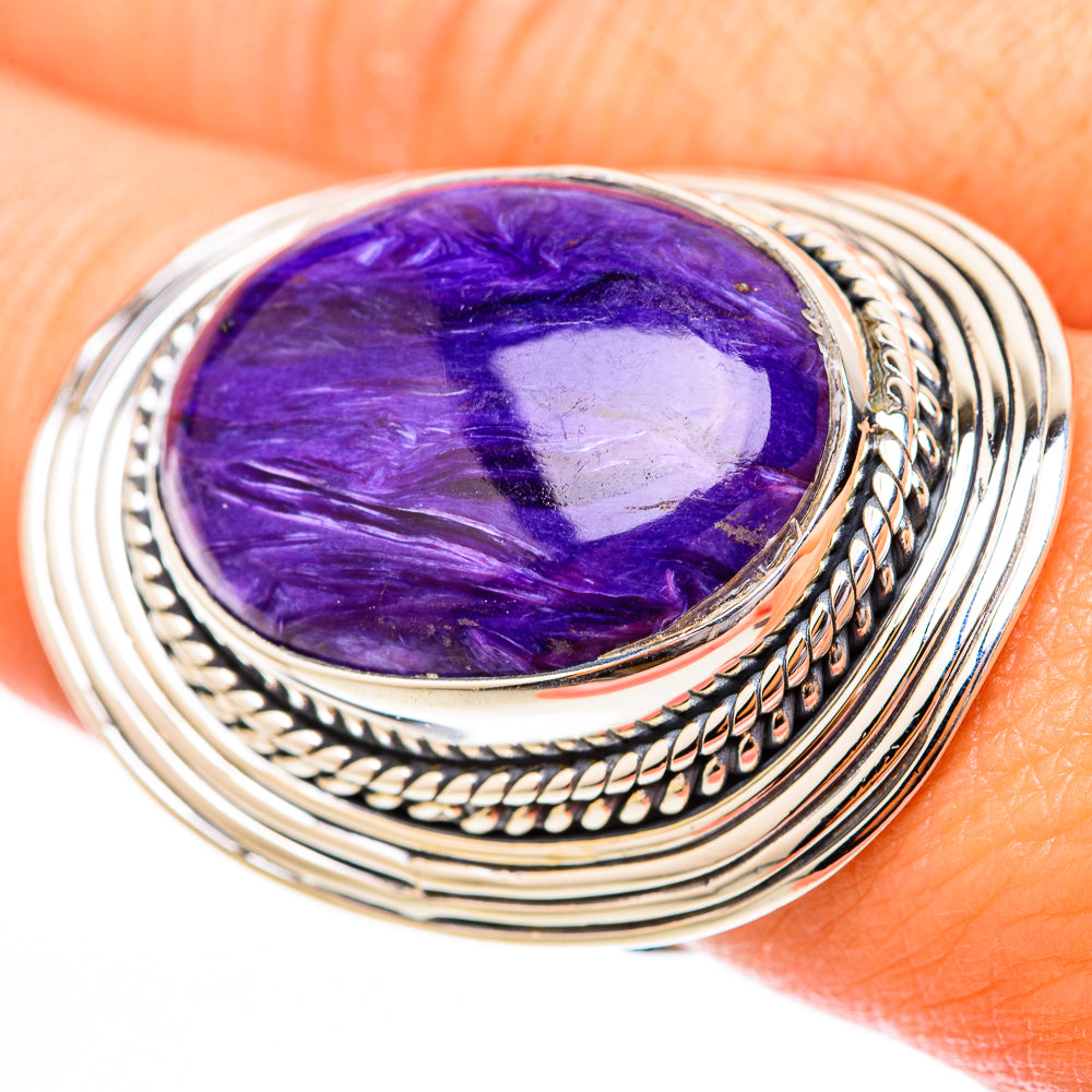 Charoite Rings handcrafted by Anasilvercos - RING118219