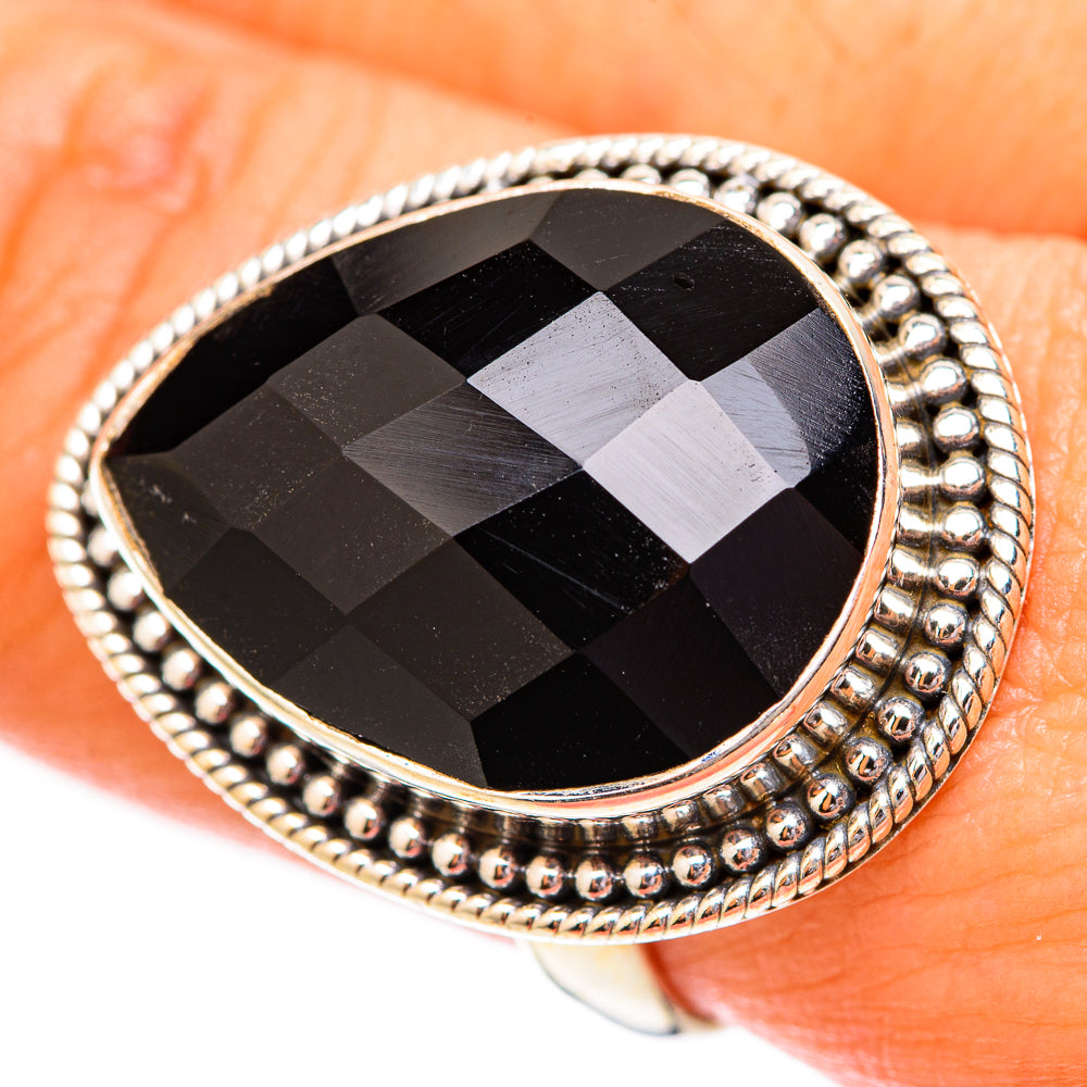 Black Onyx Rings handcrafted by Anasilvercos - RING118223