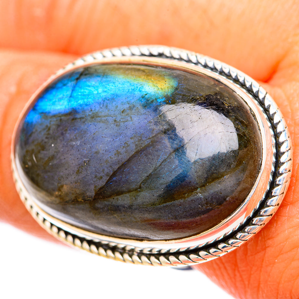 Labradorite Rings handcrafted by Anasilvercos - RING118235