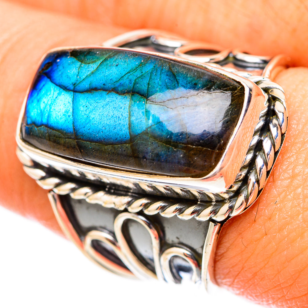 Labradorite Rings handcrafted by Anasilvercos - RING118236