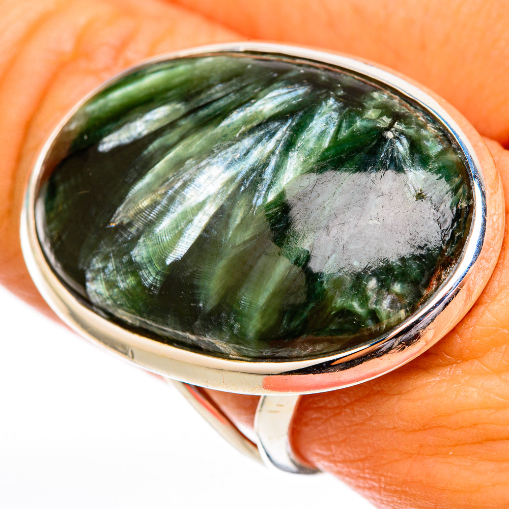 Seraphinite Rings handcrafted by Anasilvercos - RING118250