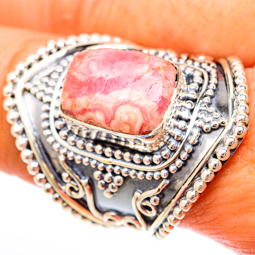 Rhodochrosite Rings handcrafted by Anasilvercos - RING118256