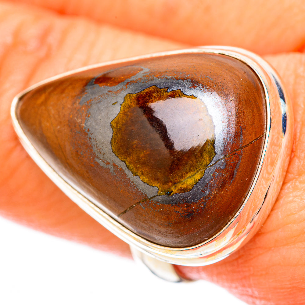 Tiger Iron Rings handcrafted by Anasilvercos - RING118281