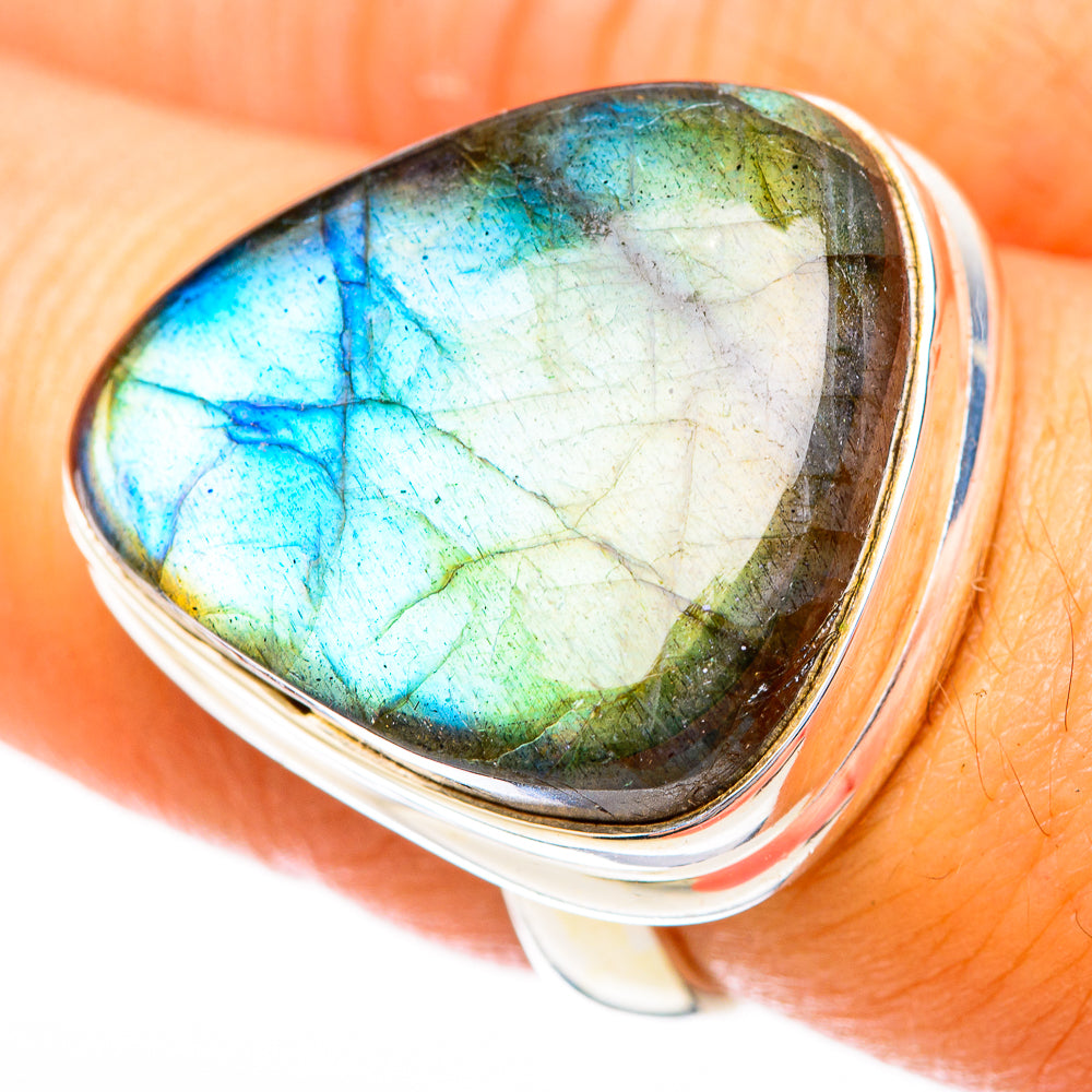 Labradorite Rings handcrafted by Anasilvercos - RING118306