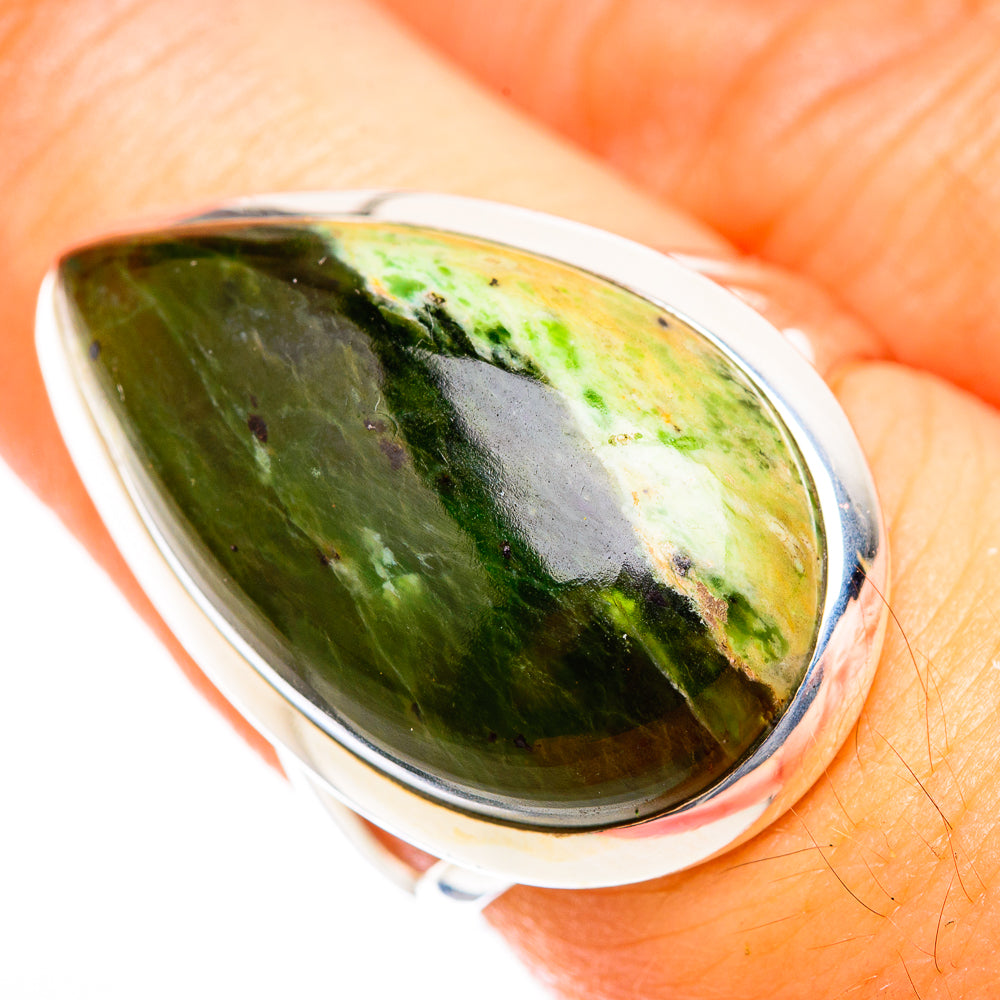 Australian Green Opal Rings handcrafted by Anasilvercos - RING118311