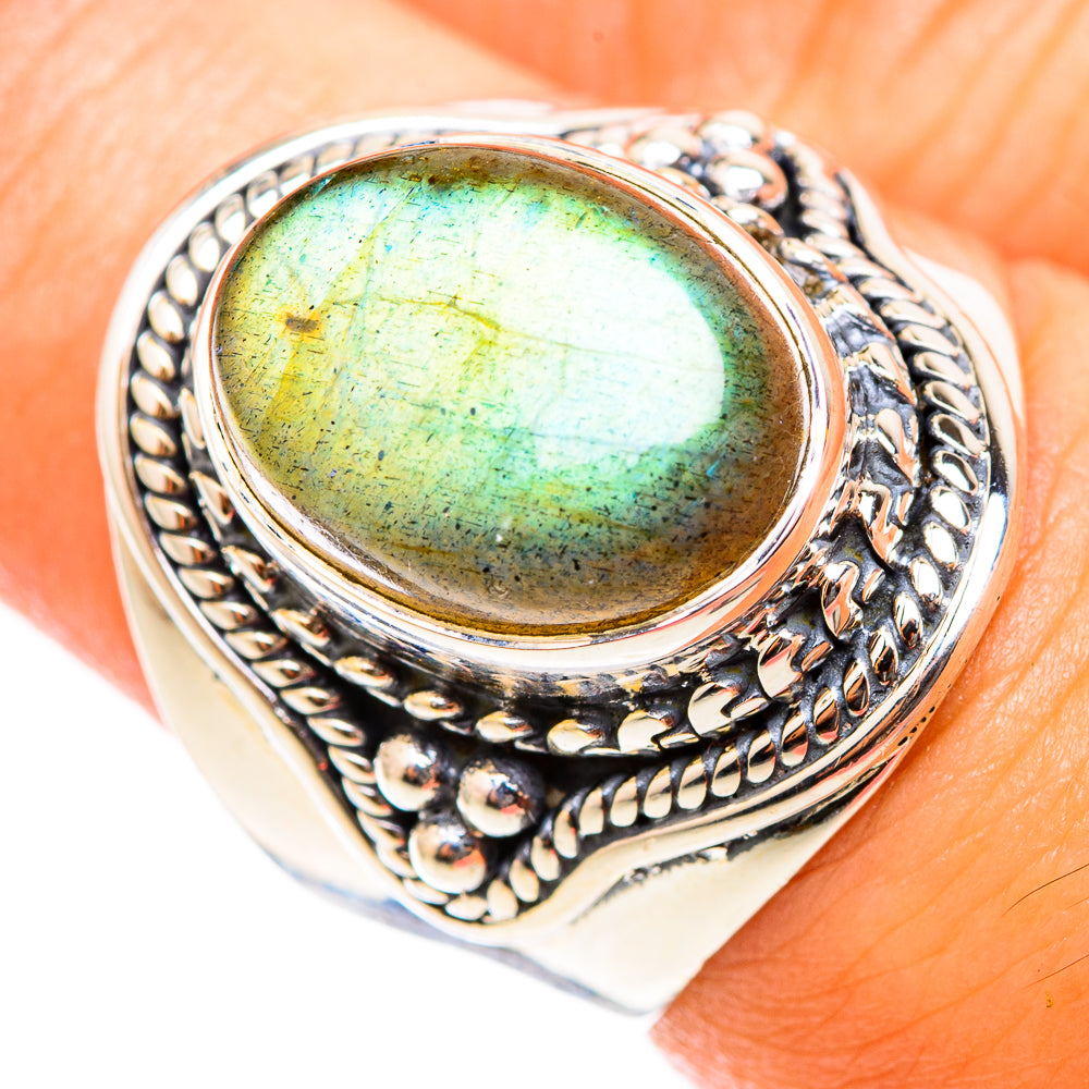 Labradorite Rings handcrafted by Anasilvercos - RING118312