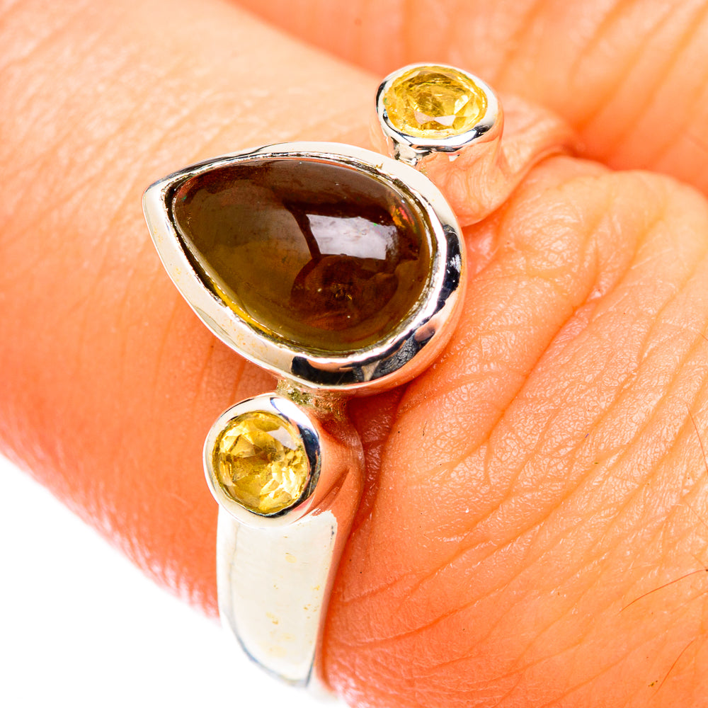 Smoky Quartz Rings handcrafted by Anasilvercos - RING118315