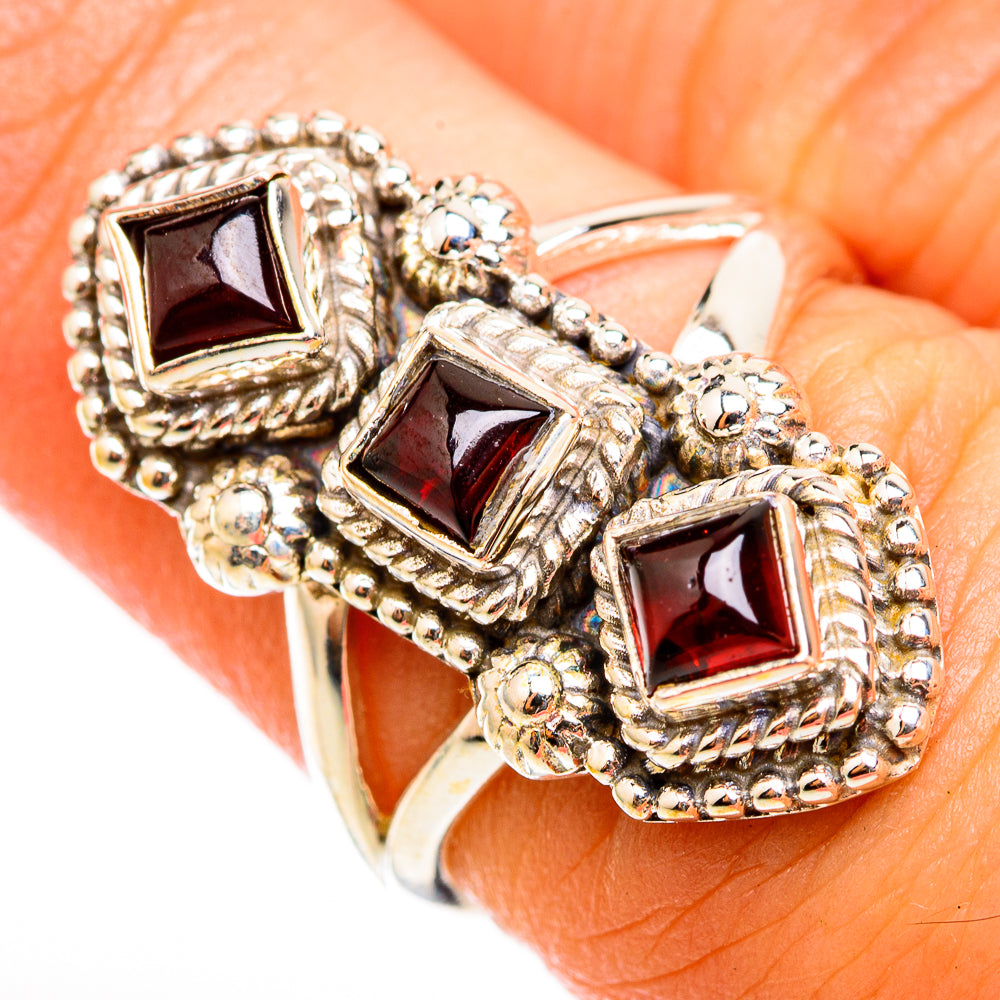 Garnet Rings handcrafted by Anasilvercos - RING118318