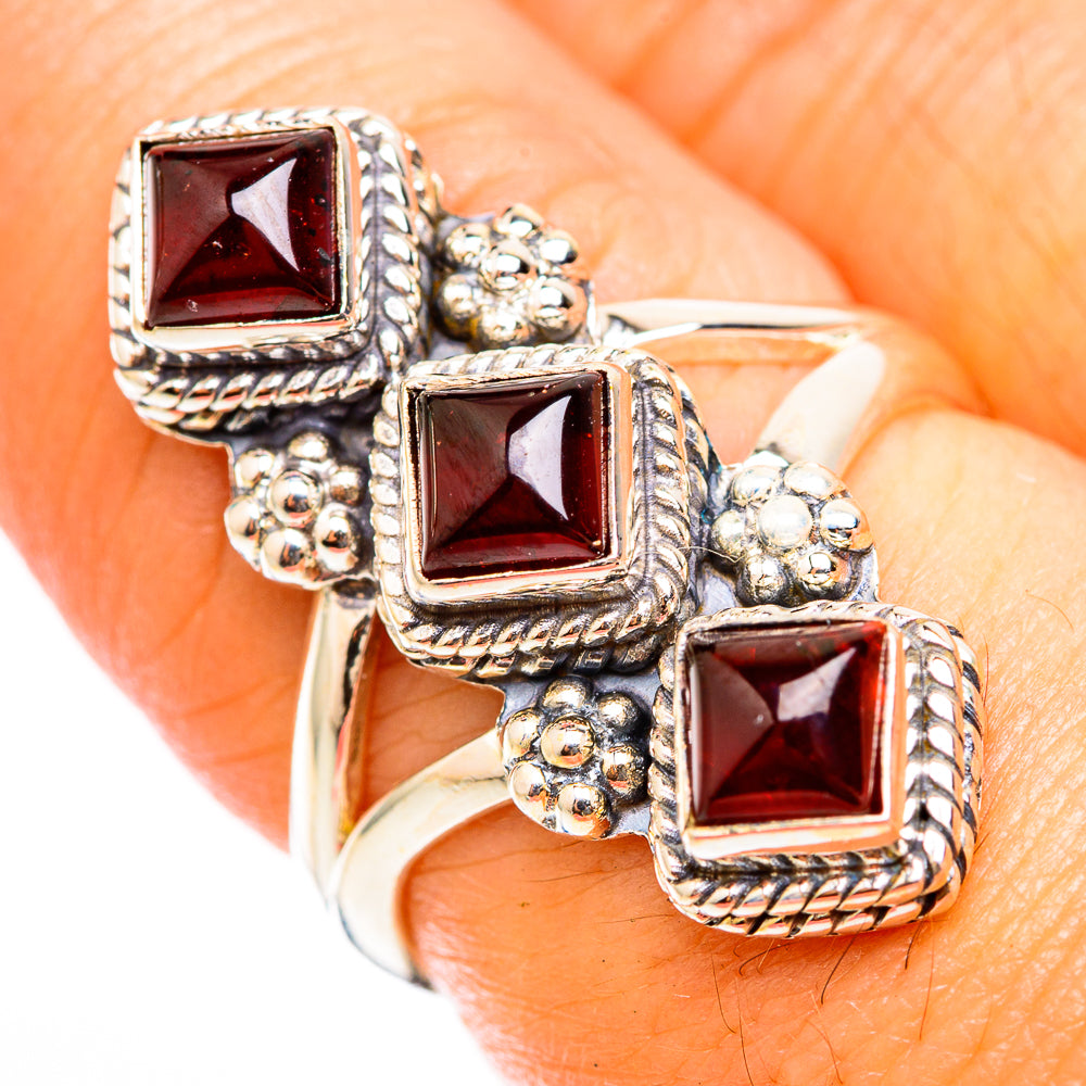 Garnet Rings handcrafted by Anasilvercos - RING118319