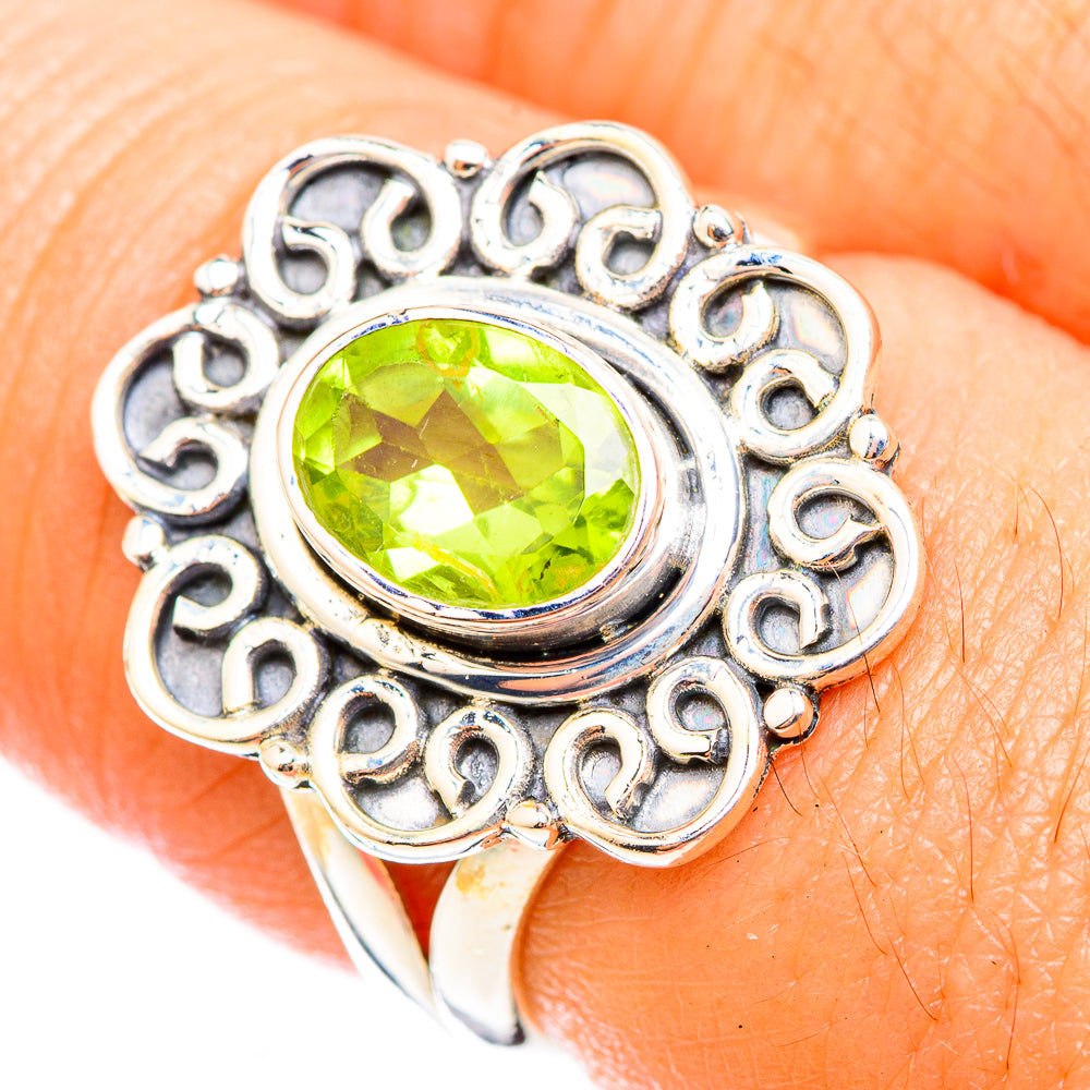 Peridot Rings handcrafted by Anasilvercos - RING118336