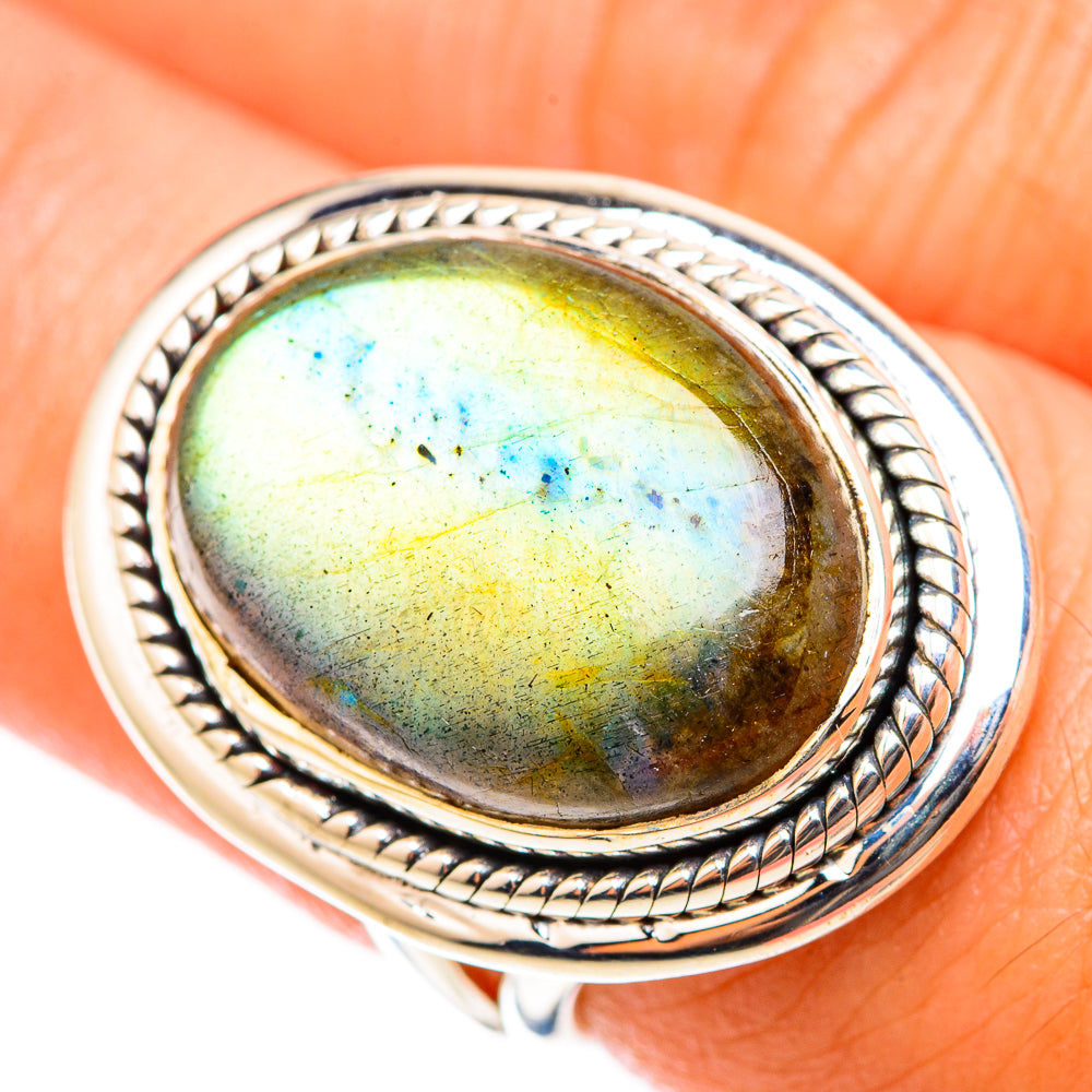 Labradorite Rings handcrafted by Anasilvercos - RING118339