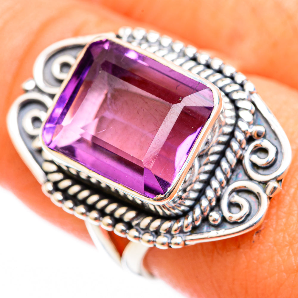Amethyst Rings handcrafted by Anasilvercos - RING118346