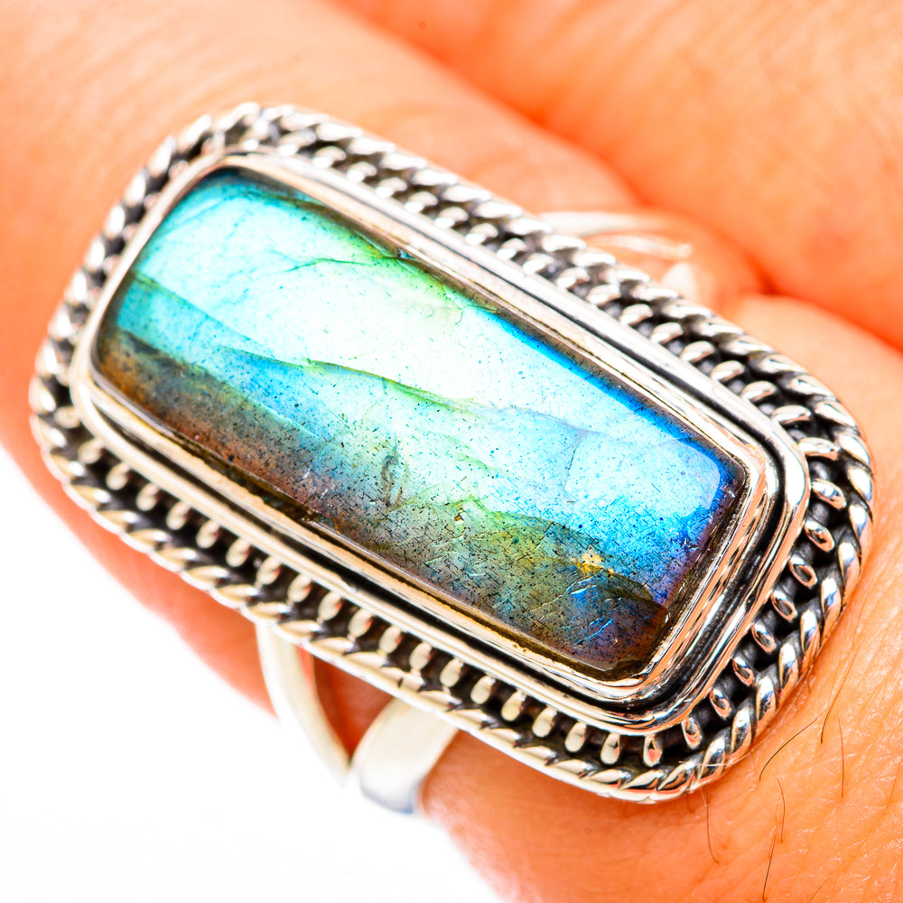 Labradorite Rings handcrafted by Anasilvercos - RING118357