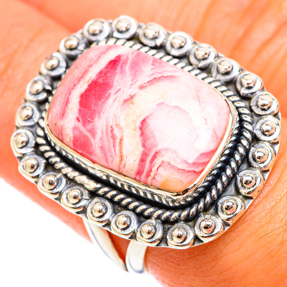 Rhodochrosite Rings handcrafted by Anasilvercos - RING118364