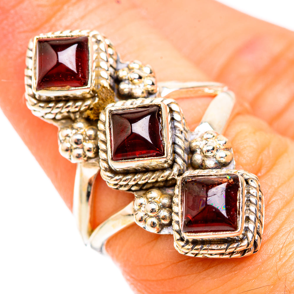 Garnet Rings handcrafted by Anasilvercos - RING118365