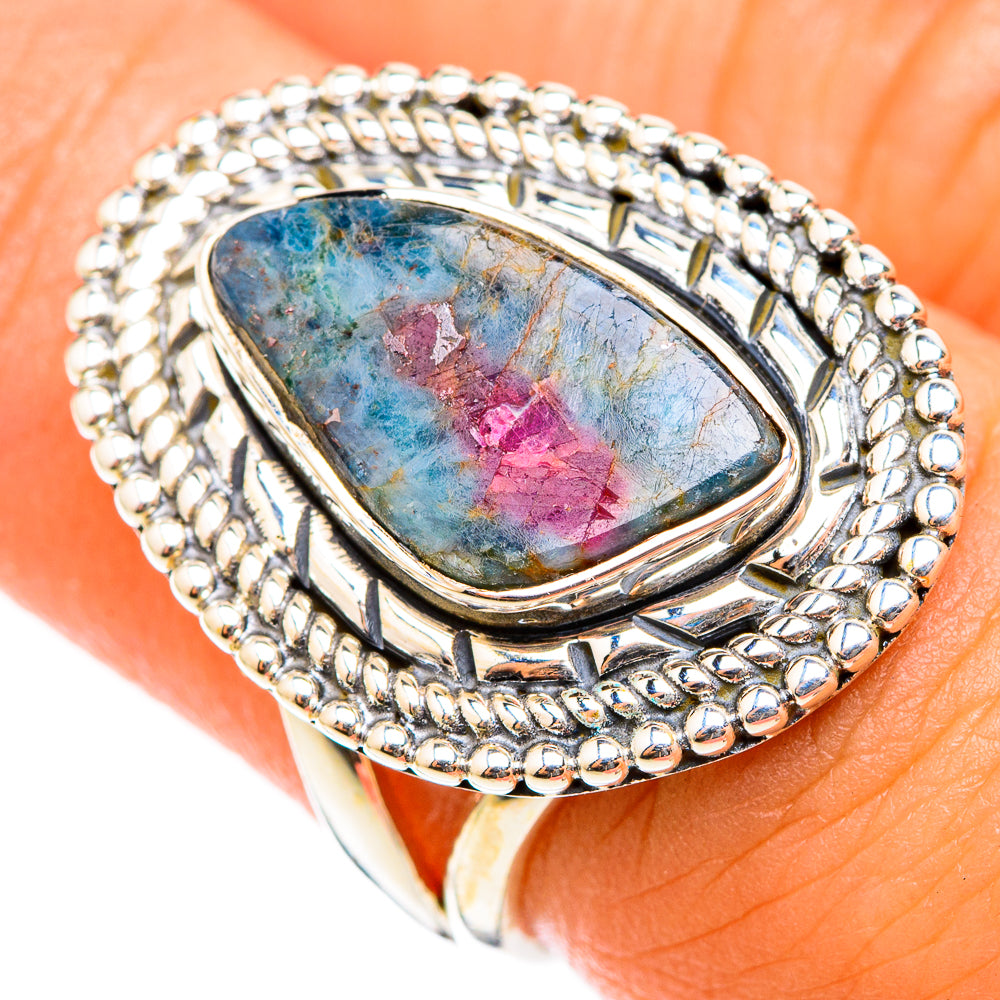 Ruby Fuchsite Rings handcrafted by Anasilvercos - RING118377