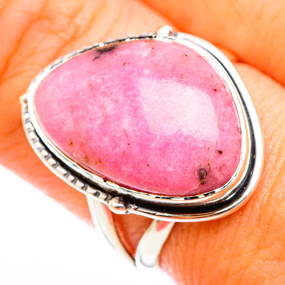 Rhodonite Rings handcrafted by Anasilvercos - RING118382