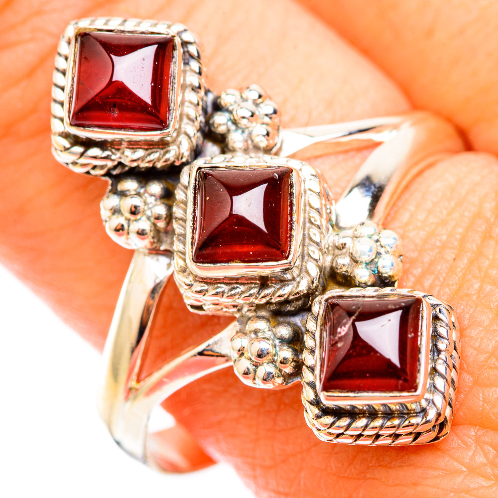Garnet Rings handcrafted by Anasilvercos - RING118384