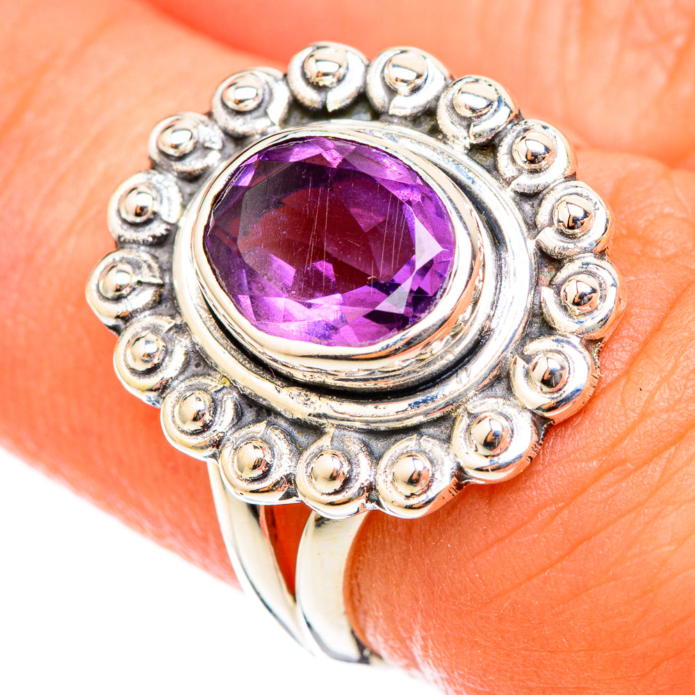 Amethyst Rings handcrafted by Anasilvercos - RING118386