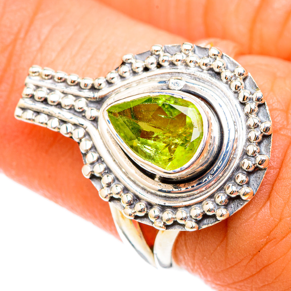 Peridot Rings handcrafted by Anasilvercos - RING118400