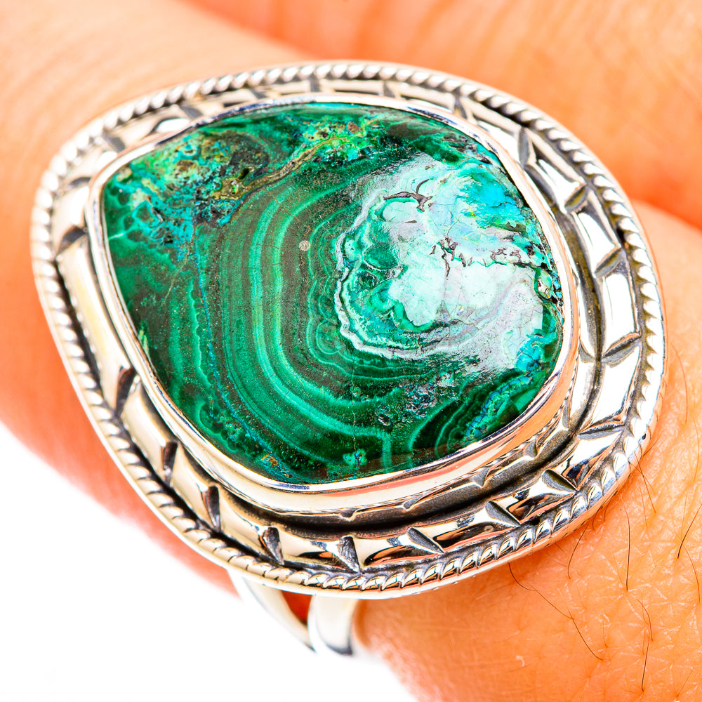 Malachite Rings handcrafted by Anasilvercos - RING118419