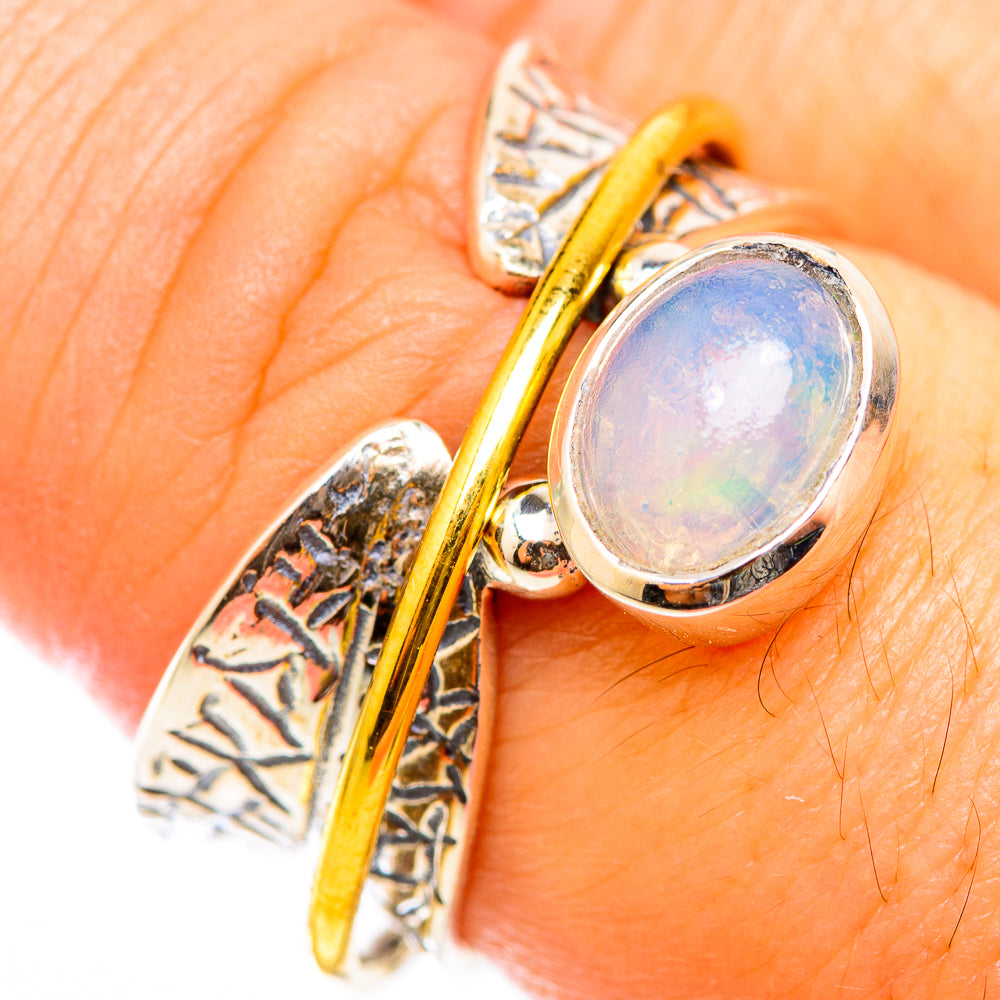 Ethiopian Opal Rings handcrafted by Anasilvercos - RING118431