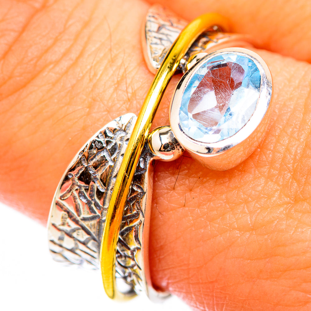 Blue Topaz Rings handcrafted by Anasilvercos - RING118434