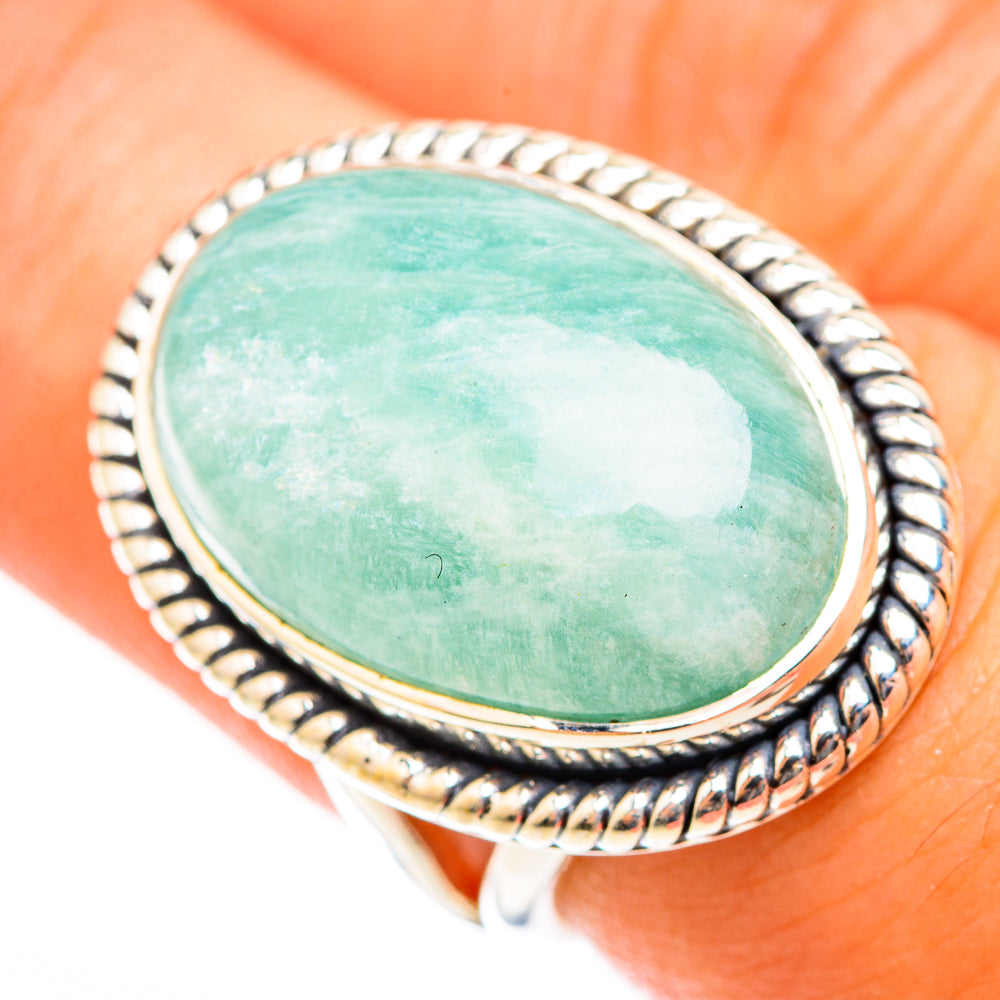 Amazonite Rings handcrafted by Anasilvercos - RING118450