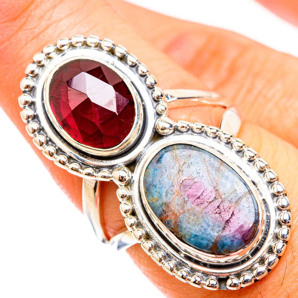 Ruby Fuchsite Rings handcrafted by Anasilvercos - RING118463