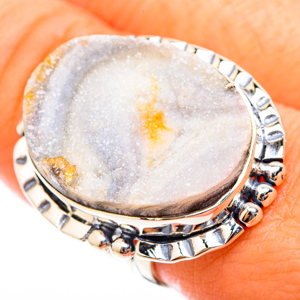 Desert Druzy Rings handcrafted by Anasilvercos - RING118466