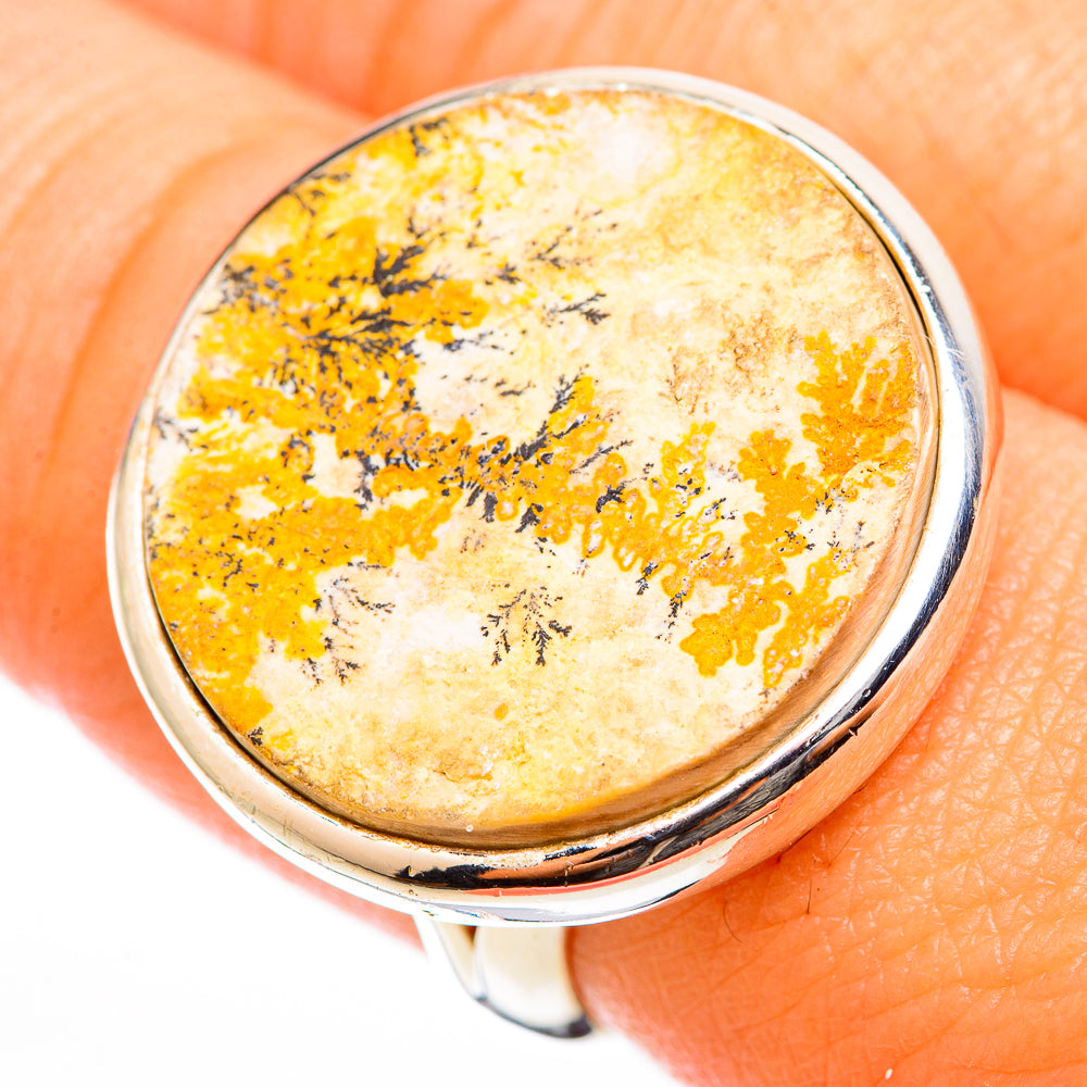 Germany Psilomelane Dendrite Rings handcrafted by Anasilvercos - RING118485