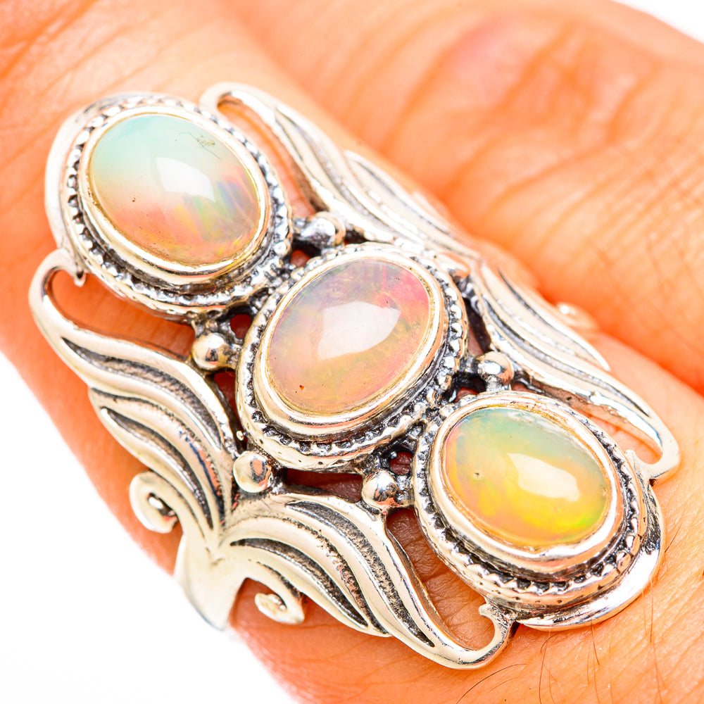 Ethiopian Opal Rings handcrafted by Anasilvercos - RING118502