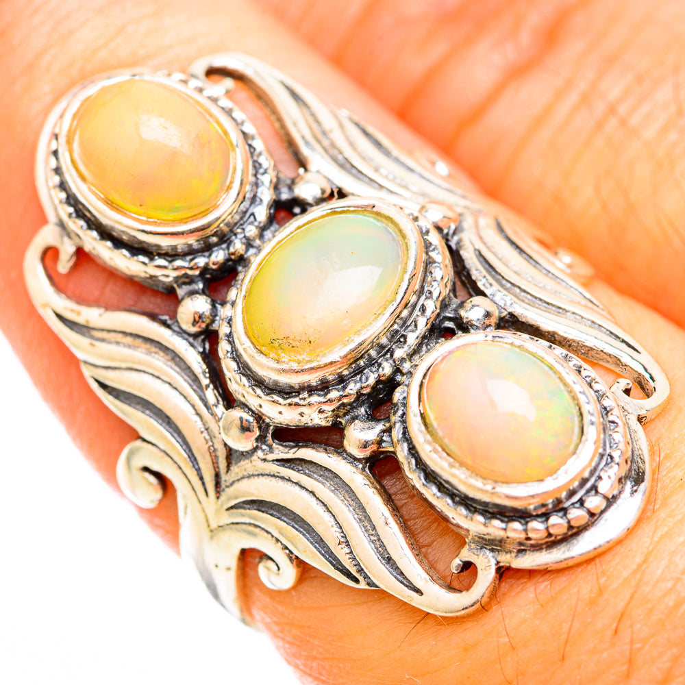 Ethiopian Opal Rings handcrafted by Anasilvercos - RING118539