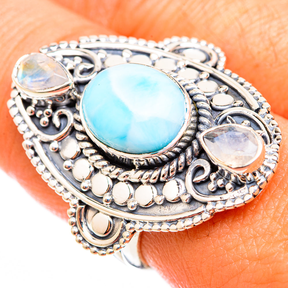 Larimar Rings handcrafted by Anasilvercos - RING118543