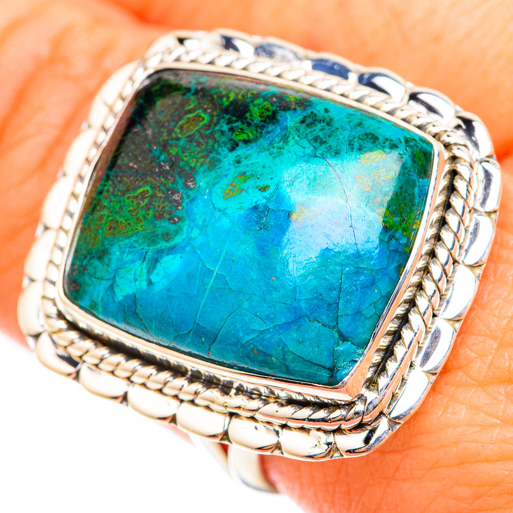 Chrysocolla Rings handcrafted by Anasilvercos - RING118559