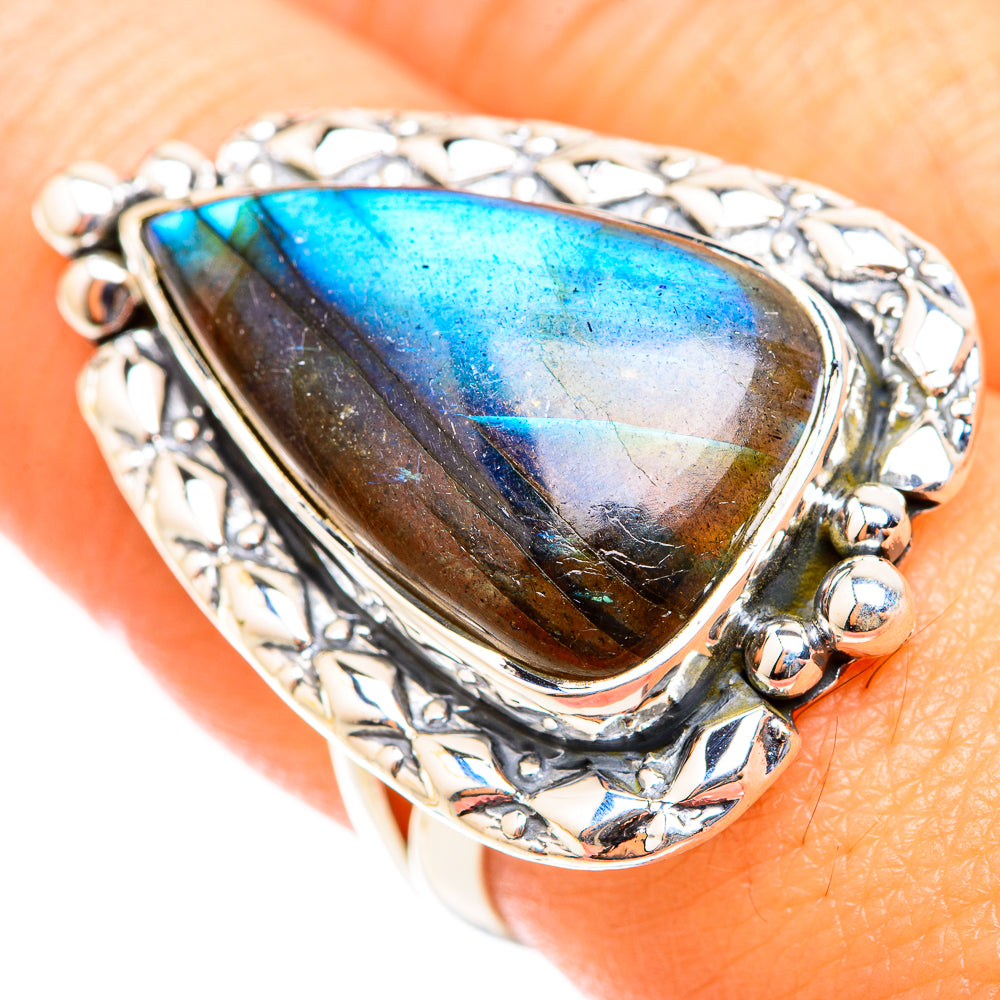 Labradorite Rings handcrafted by Anasilvercos - RING118590