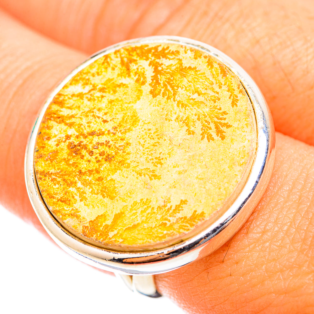 Germany Psilomelane Dendrite Rings handcrafted by Anasilvercos - RING118593