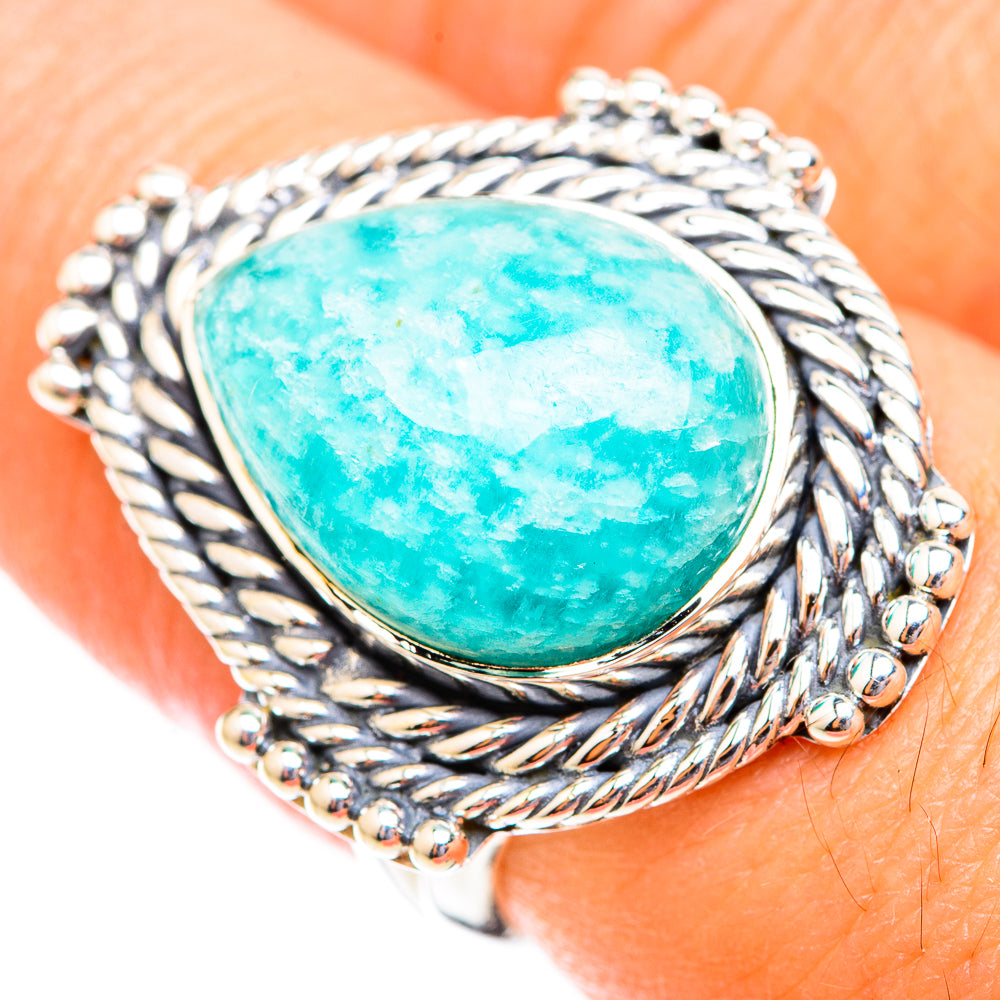Amazonite Rings handcrafted by Anasilvercos - RING118613