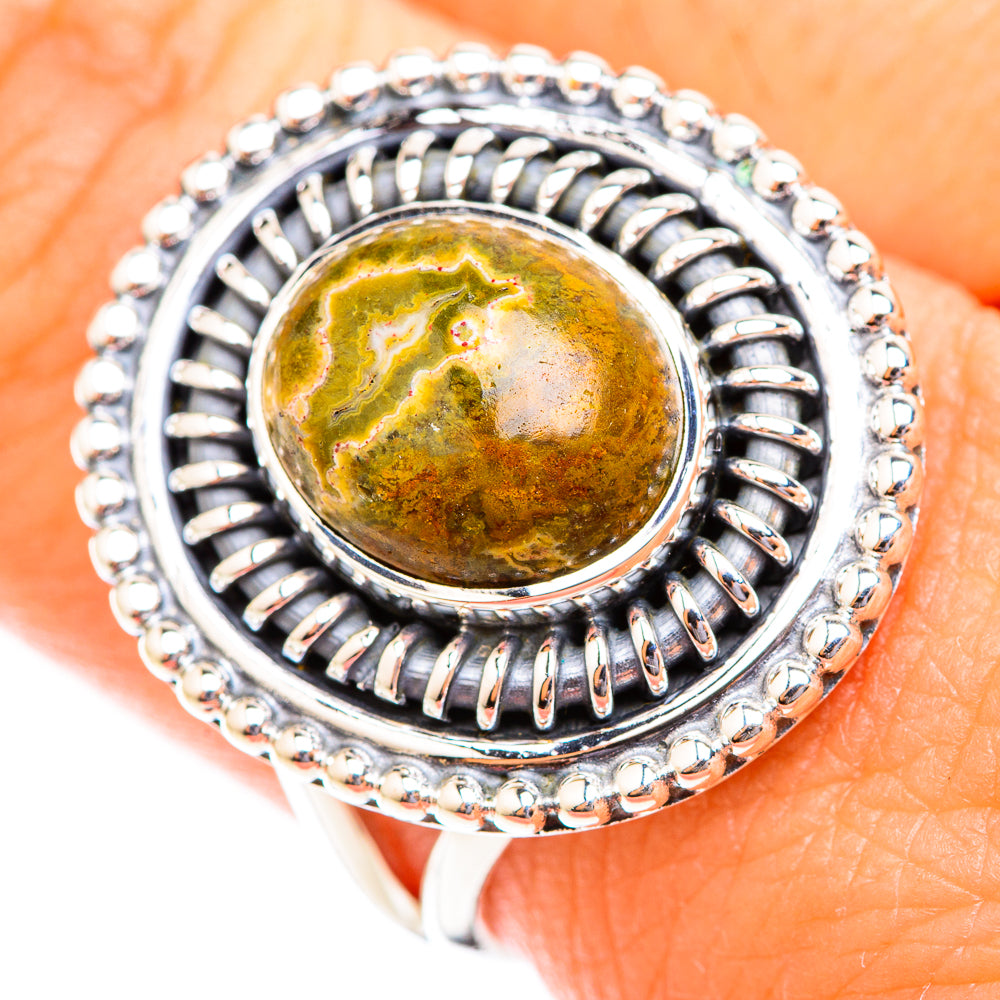 Ocean Jasper Rings handcrafted by Anasilvercos - RING118615