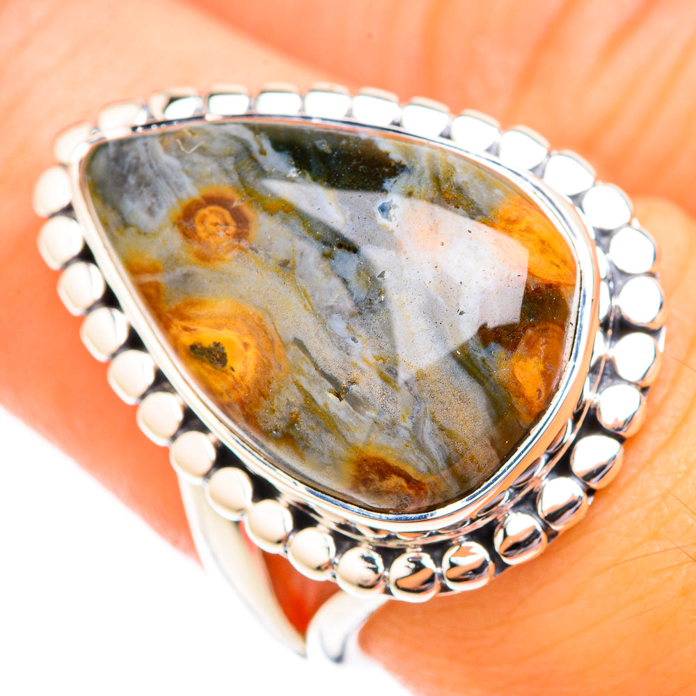 Ocean Jasper Rings handcrafted by Anasilvercos - RING118627