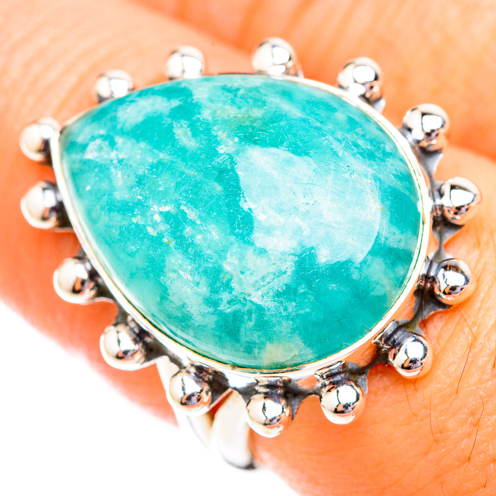 Amazonite Rings handcrafted by Anasilvercos - RING118640