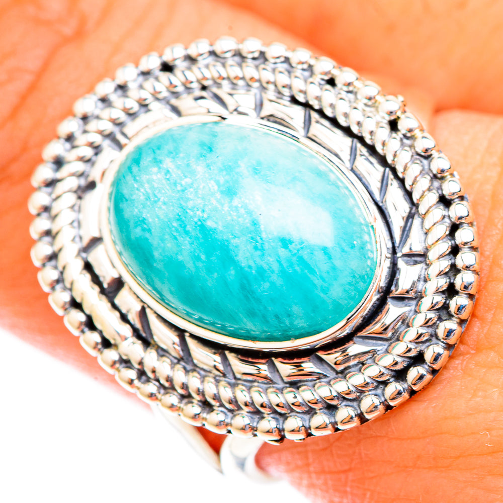 Amazonite Rings handcrafted by Anasilvercos - RING118668